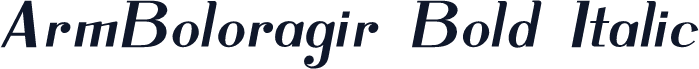 ArmBoloragir Bold Italic