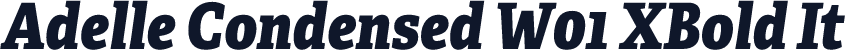 Adelle Condensed W01 XBold It