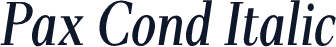Pax Cond Italic