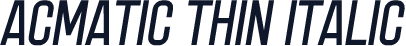 Acmatic Thin Italic