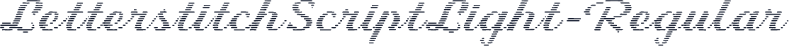 LetterstitchScriptLight-Regular