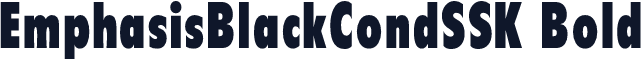 EmphasisBlackCondSSK Bold