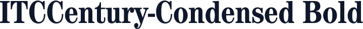 ITCCentury-Condensed Bold