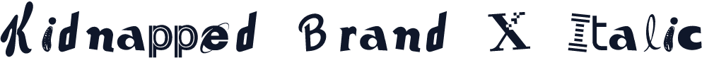 Kidnapped Brand X Italic