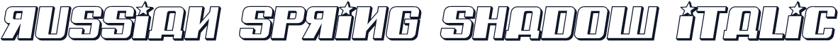 Russian Spring Shadow Italic