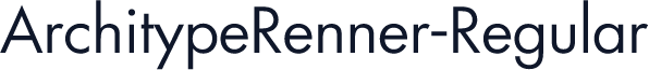 ArchitypeRenner-Regular