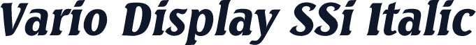 Vario Display SSi Italic