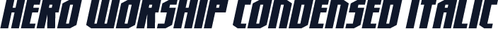 Hero Worship Condensed Italic