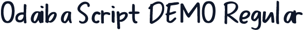Odaiba Script DEMO Regular