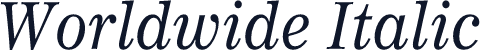 Worldwide Italic
