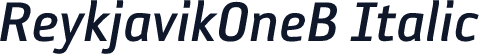 ReykjavikOneB Italic