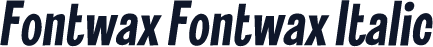 Fontwax Fontwax Italic