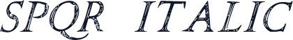 SPQR Italic