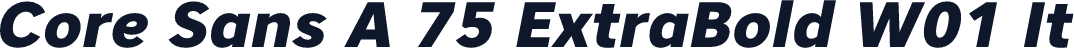 Core Sans A 75 ExtraBold W01 It