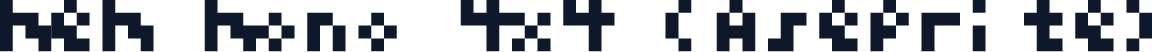 mem mono 4x4 (Aseprite)