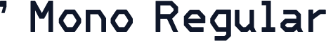 ' Mono Regular