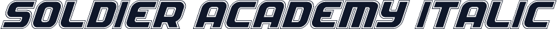 Soldier Academy Italic