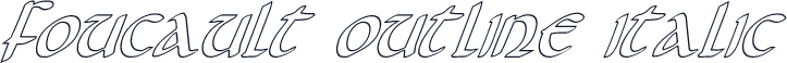 Foucault Outline Italic