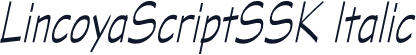 LincoyaScriptSSK Italic