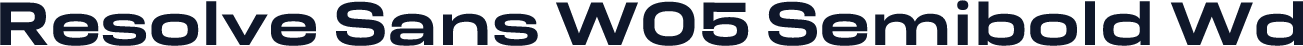 Resolve Sans W05 Semibold Wd