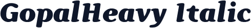 GopalHeavy Italic