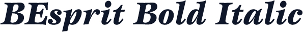 BEsprit Bold Italic