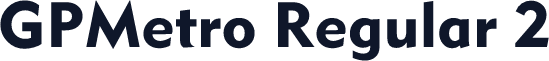 GPMetro Regular 2