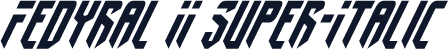 Fedyral II Super-Italic