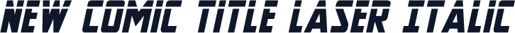 New Comic Title Laser Italic