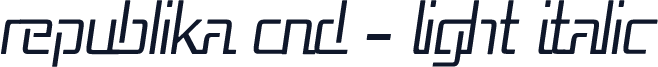 Republika Cnd - Light Italic