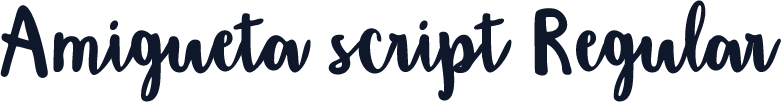 Amigueta script Regular