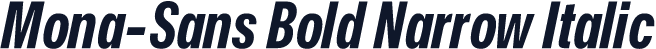 Mona-Sans Bold Narrow Italic