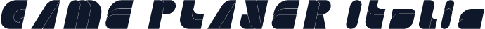 GAME PLAYER Italic