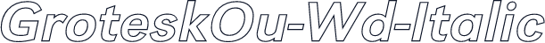 GroteskOu-Wd-Italic