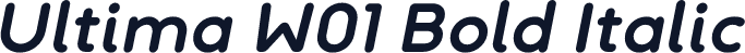 Ultima W01 Bold Italic