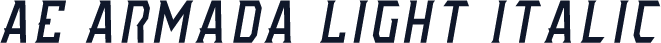 AE Armada Light Italic
