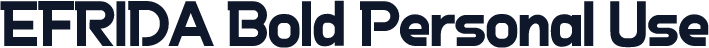 EFRIDA Bold Personal Use