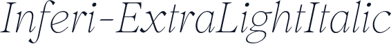 Inferi-ExtraLightItalic