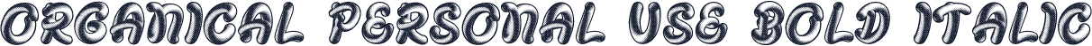 ORGANICAL PERSONAL USE Bold Italic