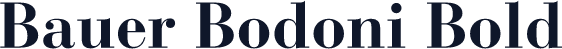 Bauer Bodoni Bold