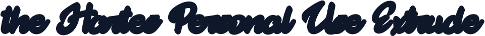 the Hartes Personal Use Extrude