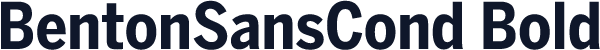 BentonSansCond Bold