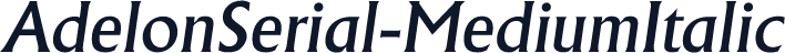 AdelonSerial-MediumItalic