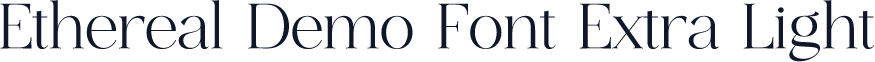 Ethereal Demo Font Extra Light