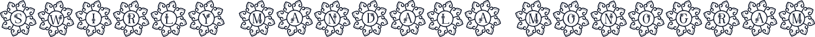Swirly Mandala Monogram