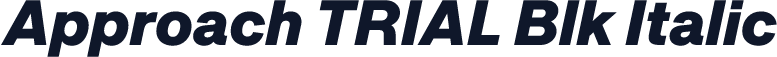 Approach TRIAL Blk Italic