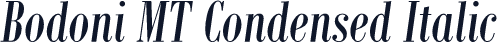Bodoni MT Condensed Italic