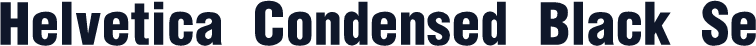 Helvetica Condensed Black Se