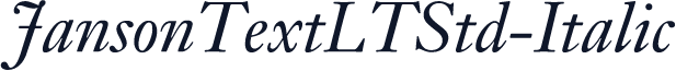 JansonTextLTStd-Italic