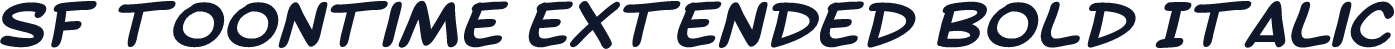 SF Toontime Extended Bold Italic